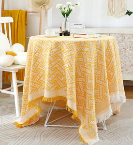 OWENIE – <span class=keywords><strong>nappe</strong></span> <span class=keywords><strong>jacquard</strong></span> en dentelle blanche, nordique <span class=keywords><strong>français</strong></span> ins, <span class=keywords><strong>nappe</strong></span> de table basse rectangulaire, vente en gros - Product Image 4