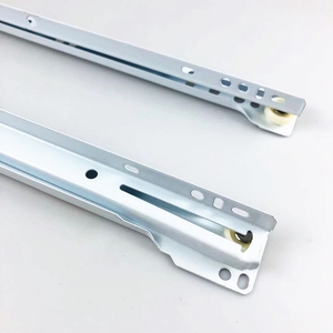 Cầu Trượt Ngăn Kéo Kiểu <span class=keywords><strong>FGV</strong></span> Phủ Điện Theo Yêu Cầu Của Nhà Máy Với Cầu Trượt Ngăn Kéo Bánh Xe Ni Lông Màu Trắng - Product Image 5