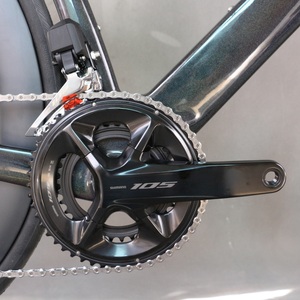 2X12 <b>Speed</b> Full Hidden Cable Disc Road Complete Bike TT-X38 105 R7170 Di2 Groupset Chameleon <b>Paint</b> - Product Image 4