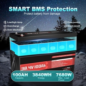 38.4V(36V) 100Ah LiFePO4 リチウム内蔵 BMS 5KW モーター 高エネルギー密度 メンテナンスフリー ゴルフカート用 ユーティリティ車両用 - Product Image 3