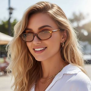 Custom Logo 2026 Vintage Fashion Small Frame Square Sun Glasses UV400 <b>Candy</b> Color Oval Sunglasses for Women Men - Product Image 4