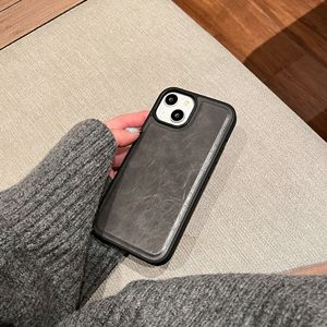 Étui de téléphone personnalisable en cuir TPU 360° intégral, antichoc, anti-traces de doigts, étanche, protection d'écran couleur unie - Product Image 4