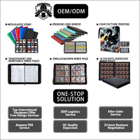 Couverture zippée de 9 pages de poche extra larges pour ranger en toute sécurité les cartes épaisses et graduées, classeur de cartes idéal pour les collections de valeur