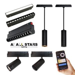 Nouvelle conception TUYA, éclairage LED magnétique <span class=keywords><strong>sur</strong></span> <span class=keywords><strong>rail</strong></span> linéaire à intensité variable 48V DC, petit éclairage <span class=keywords><strong>suspendu</strong></span>, éclairage <span class=keywords><strong>sur</strong></span> <span class=keywords><strong>rail</strong></span> magnétique - Product Image 1