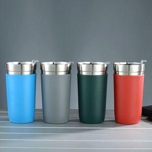 Custom Logo 16Oz Double Wall Stainless Steel Beer Cup 450Ml Stainless Steel Insulated Cup <b>Drum</b> Double Wall - Product Image 1