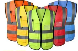 Gilet réfléchissant haute visibilité pour chantier de construction