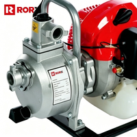 Pompa Bensin Self-Priming Tekanan Tinggi RORX WP430, Head 25m, Debit 10m3/jam, 2-Tak, untuk Pertanian, Kebun, Banjir, Drainase