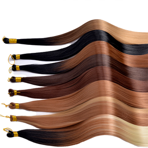 Extensiones de Cabello Sintético Liso <span class=keywords><strong>para</strong></span> Crochet de 22 Pulgadas, Pre-estiradas, <span class=keywords><strong>para</strong></span> Trenzar, 150g, Golden Beauty, Venta al por Mayor, Teñidas a Máquina - Product Image 6