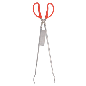 Pinzas de <span class=keywords><strong>cangrejo</strong></span> Asas de plástico de acero inoxidable 51cm de longitud Diseño de <span class=keywords><strong>punta</strong></span> de ranura Espesar Pinzas de tijera resistentes al calor para pescar rectas - Product Image 6