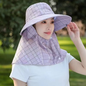 Sombrero de pescador para mujer, de ala ancha, con protección solar y para el cuello, transpirable, para primavera y verano, para trabajo agrícola al aire libre - Product Image 5