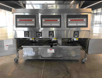 3 Réservoirs 6 Paniers Pour Fast Food Restaurant Élément Chauffant Électrique Utilisé Friteuse Avec CE ISO Friteuse de Poulet