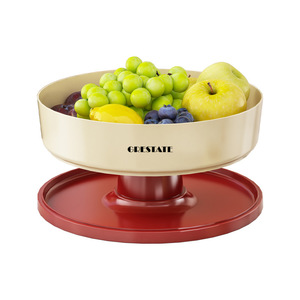 Grestate Fruit Platter With Stand Round Draining Tray For Fresh Fruit Snacks - Product Image 1