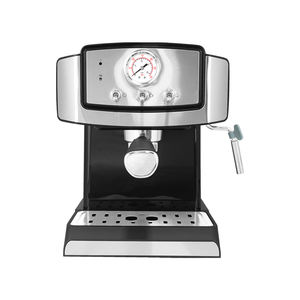 Machine à expresso, cappuccino et mocha <span class=keywords><strong>italienne</strong></span> professionnelle, 15 bars, acier inoxydable, électrique, semi-automatique, réservoir d'eau amovible de 1,5 L - Product Image 1