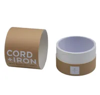 Tube en papier kraft pour bougies, cylindre en papier pour huiles essentielles, boîte d'emballage pour thé et noix