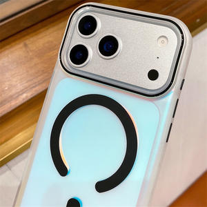 Funda Magnética IMD con Degradado Láser Colorido para Apple iPhone 17 Pro Max, Funda Mate para 17/15/14/13 - Product Image 4