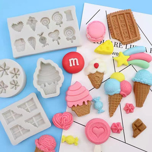 Silicone Cake Molds Ice Cream Macaron Fondant Chocolate Mold For Cake Decorations Baking Pastry Tools Flexible Reusable Food - Product Image 1
