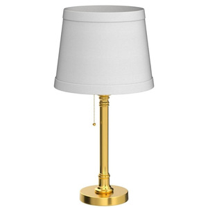 Modern Brass Table Lamp E27 LED Off White Shade Eye Caring Desk <b>Light</b> For Bedroom Living Room <b>Decor</b> - Product Image 5