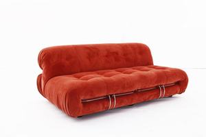 Sofá moderno <span class=keywords><strong>Soriana</strong></span> de tela de pana para sala de estar, mueble moderno de 2 asientos, midcentury - Product Image 2