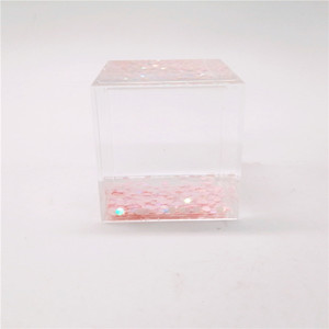 Mini presse-papiers carré aquatique liquide, rempli d'<span class=keywords><strong>huile</strong></span>, avec pingouin, panda, cœur, paillettes flottantes, anti-stress - Product Image 5