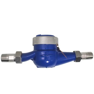 Compteur d'eau chaude et froide domestique de type rotatif, compteur d'eau chaude et froide domestique à aubes rotatives tout en cuivre - Product Image 1