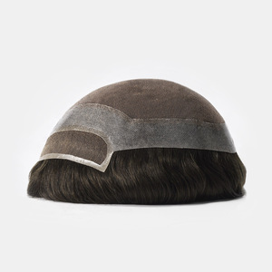 Parrucchino da <span class=keywords><strong>Uomo</strong></span> in Pizzo Francese 100% Capelli Umani 8x10 Pollici, Sistema <span class=keywords><strong>di</strong></span> Sostituzione Capelli Traspirante Newtimes Hair - Product Image 5