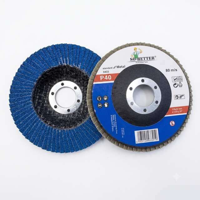 Blue Sand 40 60 80 120 Grit Flap Sanding Discs 115mm Zirconia Abrasive Grinding Wheels Wood Metal Sanding Disc for Angle