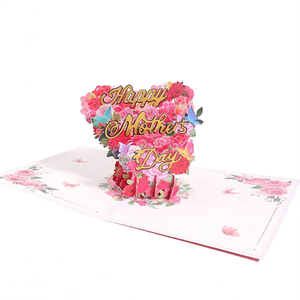 Tarjeta de Felicitación 3D para el Día de la Madre, Papel de Alta Calidad, Ecológica, de Lujo, Calidad B2B - Product Image 2