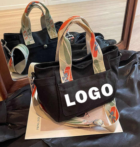 Customized color and size reusable <b>handbag</b> for female students, crossbody bag - Product Image 5