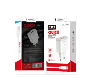 EMY 18W QUICK 3.0 1USB Fast Travel Charger