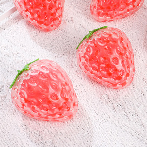 2025 TPR Plastic <b>Squeeze</b> <b>Ball</b> Strawberry Shape Anti Stress Squishy Toy Sticky <b>Ball</b> Autism Sensory Toys - Product Image 4