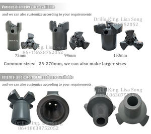 למכור הכי טוב 8 "6" תרגיל גרור 3 או 5 הכנף פלדה גוף pdc קצת כרייה מכונות רוק קשה רוק pdc יהלום קצת מים ובכן קידוחים - Product Image 6