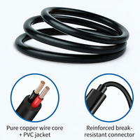 Konektor yang Diperkuat Tahan Lama 65W 3A USB C ke DC Kabel Pengisi Daya PD Sudut Kanan Jack 4.0x1.7mm untuk Laptop Notebook HP