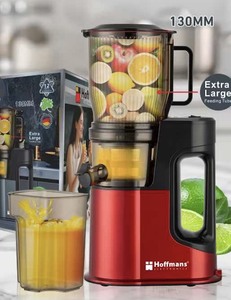 Extractor de Jugos Hoffmans HM-641 de 400W con Motor DC 2 en 1 para Hogar y Negocio, Prensado en Frío con Tolva Grande de 130mm - Product Image 3