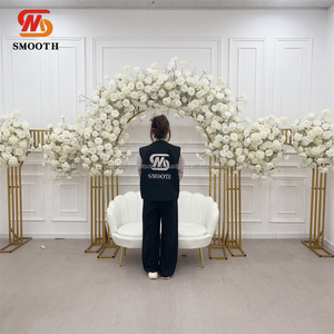 SMOOTH Blue Flower Runner Artificial Flower Decoration for Wedding Flower <b>Stand</b> <b>Backdrop</b> for Event Props - Product Image 4