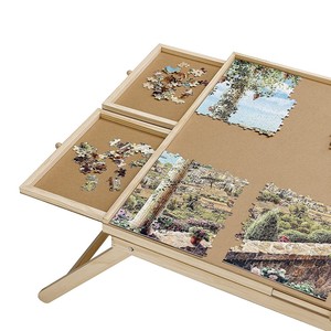 Vassoio per puzzle <span class=keywords><strong>da</strong></span> 1500 pezzi <span class=keywords><strong>giochi</strong></span> per il cervello in legno <span class=keywords><strong>tavolo</strong></span> pieghevole per puzzle <span class=keywords><strong>tavolo</strong></span> pieghevole pliante <span class=keywords><strong>con</strong></span> cassetti e copertura per gambe - Product Image 3