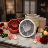 Boîte Cadeau Ronde Transparente en PVC de Haute Qualité avec Fenêtre, Multi-compartiments, pour Fruits, Fleurs ou Emballage Cadeau