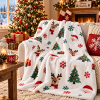 Plaid en microfibre polyester Minky blanc pour sublimation, 37x45 pouces, imprimé sur mesure, couverture douillette pour canapé, lit et voyage