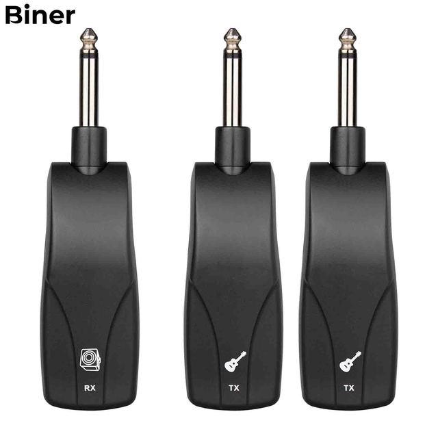 Wireless Guitar System Electric Guitars Transmitter and Receiver Set Built-in Rechargeable Battery Guitar Wireless System