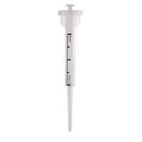 Pipette de laboratoire manuelle en plastique blanc de 0,5 à 50 ml avec embouts gradués