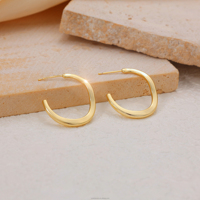 <strong>Best</strong> <strong>Selling</strong> Women Fashion Irregular Oval <strong>Earrings</strong> Minimalist Personalization Large Hoop <strong>Earrings</strong>
