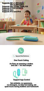 Téléphone VoIP sans fil WiFi SIP à voix HD pour enfants, connectivité WiFi 6 double bande 5 GHz, téléphone IP sans carte SIM KS20 - Product Image 4