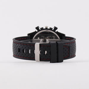 New men's watch three-eye digital sports <b>wristwatch</b> quartz strap - Product Image 3