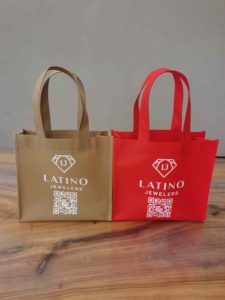 Custom Logo <b>Printed</b> Wholesale <b>Large</b> Reusable Colourful Non-Woven Shopping Tote Bags - Product Image 3