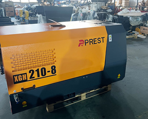 Compressore d'aria portatile diesel a vite raffreddato ad aria da 190CFM 8Bar a basso prezzo, con controllo PLC, pompa motore da 5m/min per perforatrice da roccia - Product Image 5