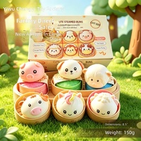 Jouet Squishy en Caoutchouc en Forme de Boulette Mignonne pour Animaux de Compagnie, Boîte Mystère, Boule Anti-Stress à Rebond Lent en Argile Colorée, 12 Couleurs Assorties Aléatoirement