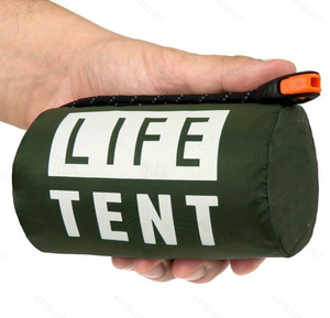 Tenda da Pesca Isolata <span class=keywords><strong>in</strong></span> Alluminio PE Verde - Tenda di Emergenza OEM Firstime per Sopravvivenza all'Aperto e Gite di Pesca - Product Image 2