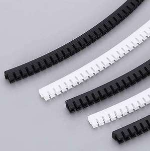 Passe-câble dentelé en plastique souple isolant pour la protection des trous de câblage des armoires - Product Image 2