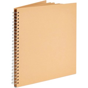 Cuaderno Personalizado de Papel Kraft con Espiral, Diario Retro Marrón en Blanco con Encuadernación de Alambre Metálico, Libro de Dibujo Ecológico para Arte - Product Image 1