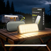 Lampe de travail LED portable rechargeable Azocek Bright, 600 lumens, indice de protection IP20, intensité réglable, fixation magnétique, utilisation en atelier, 5 couleurs, mode SOS
