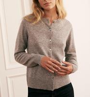 O-Ausschnitt Klassischer Einfarbiger Reiner Kaschmir-Cardigan mit Knöpfen Neues Design für Frühling Herbst Kaschmir-Pullover